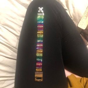 Multiple color clasp bracelets